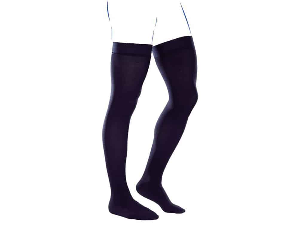 Bas - cuisse de compression homme classe 2 Venoflex City Confort Coton - Thuasne (Noir)