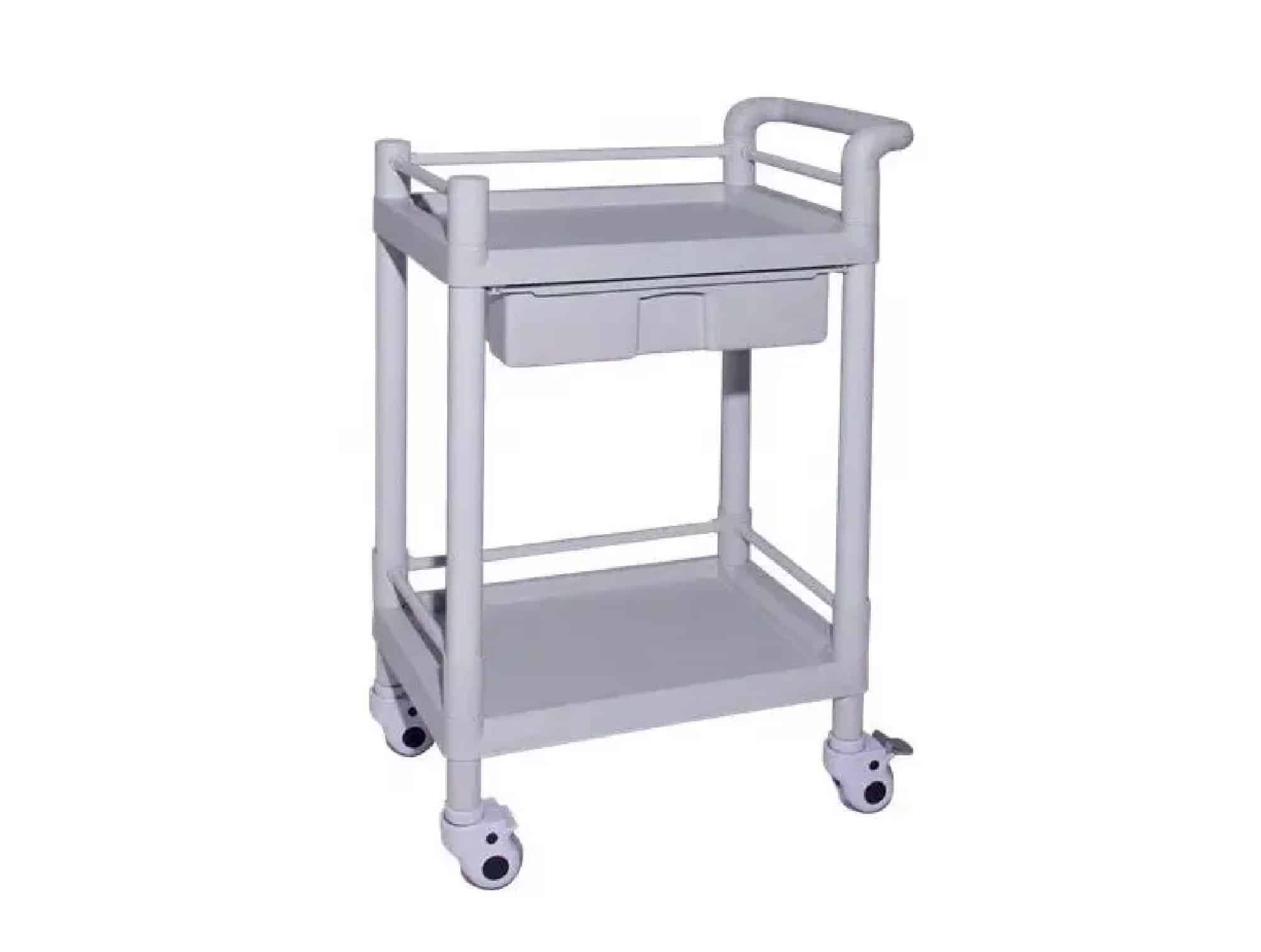 Guéridon de service en ABS à deux plateaux
