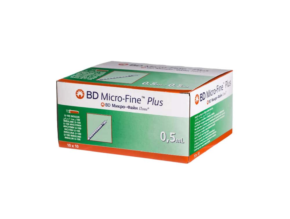 Seringue à insuline 0,5ML - aiguille 31G - 6mm